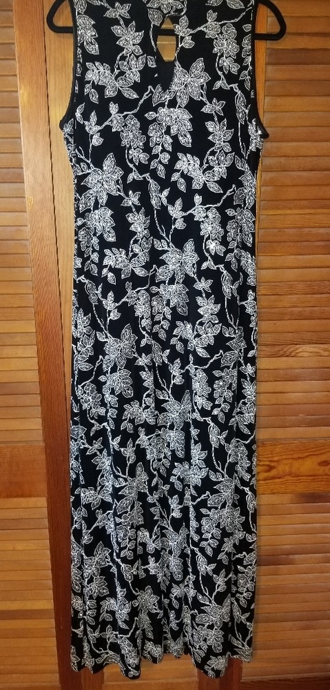Silver and Black long dress